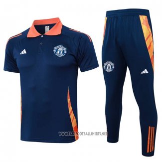 Conjunto Polo Manchester United 2024-2025 Blue