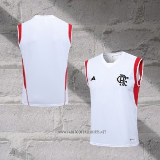 Flamengo Training Shirt Without Sleeves 2023-2024 White