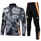 Jacket Tracksuit Real Madrid Dragon 2024-2025 Black