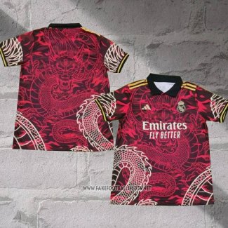 Real Madrid Dragon Shirt 2024-2025 Red Thailand