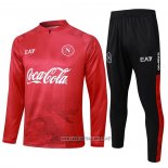 Sweatshirt Tracksuit Napoli Kid 2024-2025 Red