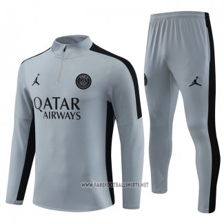 Sweatshirt Tracksuit Paris Saint-Germain Jordan 2023-2024 Grey