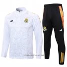 Sweatshirt Tracksuit Real Madrid Kid 2024-2025 White