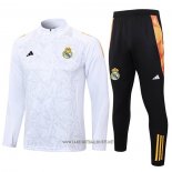 Sweatshirt Tracksuit Real Madrid Kid 2024-2025 White