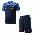 Tracksuit France Short Sleeve 2022-2023 Blue - Shorts