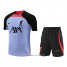 Tracksuit Liverpool Short Sleeve 2022-2023 Purpura - Shorts