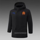 Winter Jacket Olympique Marseille 2024-2025 Black