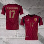 Belgium Player De Ketelaere Home Shirt 2024