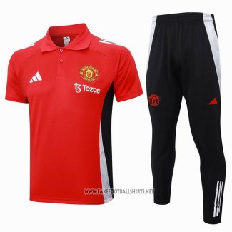 Conjunto Polo Manchester United 2024-2025 Red