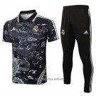 Conjunto Polo Real Madrid Dragon 2024-2025 Black