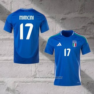 Italy Player Mancini Home Shirt 2024-2025