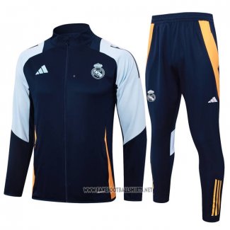 Jacket Tracksuit Real Madrid 2024-2025 Blue Oscuro