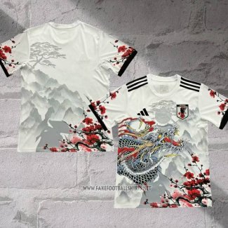 Japan Dragon Shirt 2024-2025 White Grey Thailand