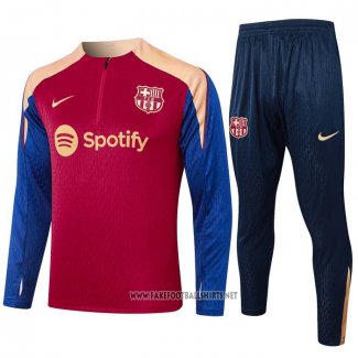 Sweatshirt Tracksuit Barcelona 2024-2025 Red