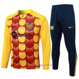Sweatshirt Tracksuit Barcelona 2024-2025 Yellow