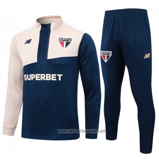 Sweatshirt Tracksuit Sao Paulo 2024-2025 Blue