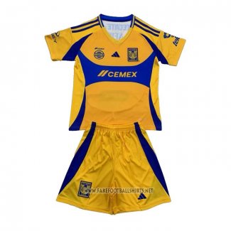 Tigres UANL Home Shirt Kid 2024-2025