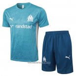 Tracksuit Olympique Marseille Short Sleeve 2024-2025 Blue - Shorts