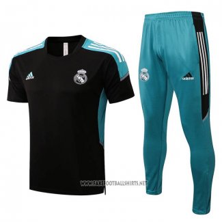 Tracksuit Real Madrid Short Sleeve 2022-2023 Black