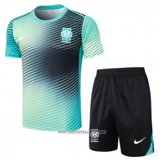 Tracksuit South Korea Short Sleeve 2024-2025 Green - Shorts