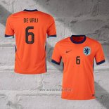 Holland Player De Vrij Home Shirt 2024-2025