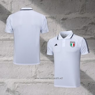 Italy Shirt Polo 2023-2024 White