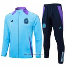 Jacket Tracksuit Argentina Kid 2024-2025 Light Blue