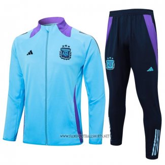 Jacket Tracksuit Argentina Kid 2024-2025 Light Blue