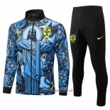 Jacket Tracksuit Brazil Jesus 2024-2025 Blue