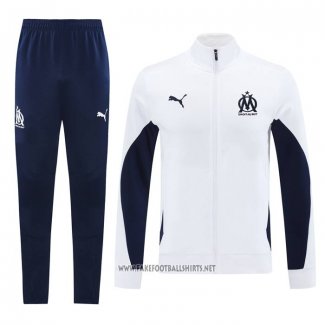 Jacket Tracksuit Olympique Marseille 2024-2025 White