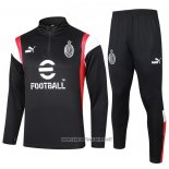 Sweatshirt Tracksuit AC Milan 2023-2024 Black