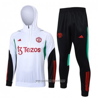 Sweatshirt Tracksuit Manchester United Kid 2023-2024 White