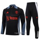 Sweatshirt Tracksuit Manchester United Kid 2024-2025 Black