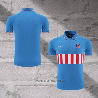 Atletico Madrid Shirt Polo 2022-2023 Blue