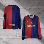 Barcelona Home Shirt Long Sleeve 2024-2025