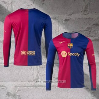 Barcelona Home Shirt Long Sleeve 2024-2025