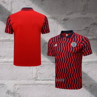 Bayern Munich Shirt Polo 2022-2023 Red