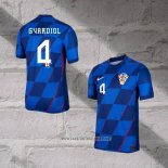 Croatia Player Gvardiol Away Shirt 2024