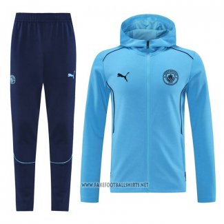 Hooded Tracksuit Manchester City 2024-2025 Blue