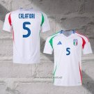 Italy Player Calafiori Away Shirt 2024-2025