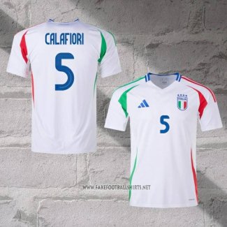 Italy Player Calafiori Away Shirt 2024-2025