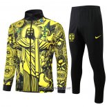 Jacket Tracksuit Brazil Jesus 2024-2025 Yellow