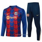 Sweatshirt Tracksuit Barcelona Kid 2024-2025 Blue and Red