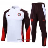 Sweatshirt Tracksuit Bayern Munich Kid 2024-2025 White