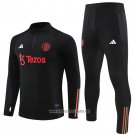 Sweatshirt Tracksuit Manchester United Kid 2023-2024 Black