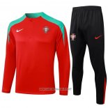 Sweatshirt Tracksuit Portugal 2024-2025 Red