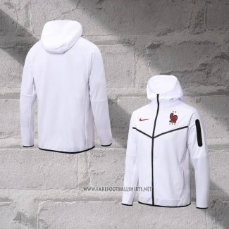 Chaqueta con Capucha del France 2022-2023 White