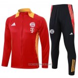 Jacket Tracksuit Bayern Munich Kid 2024-2025 Red Yellow