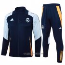 Jacket Tracksuit Real Madrid Kid 2024-2025 Blue Oscuro