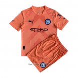 Manchester City Goalkeeper Shirt Kid 2022-2023 Orange